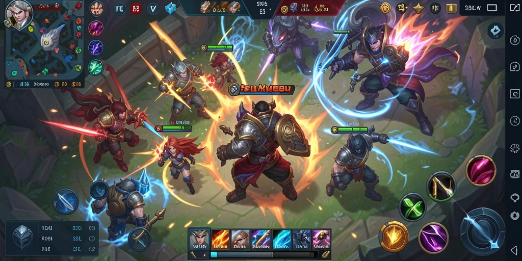 Gameplay seru di arena pertarungan MOBA 33L.
