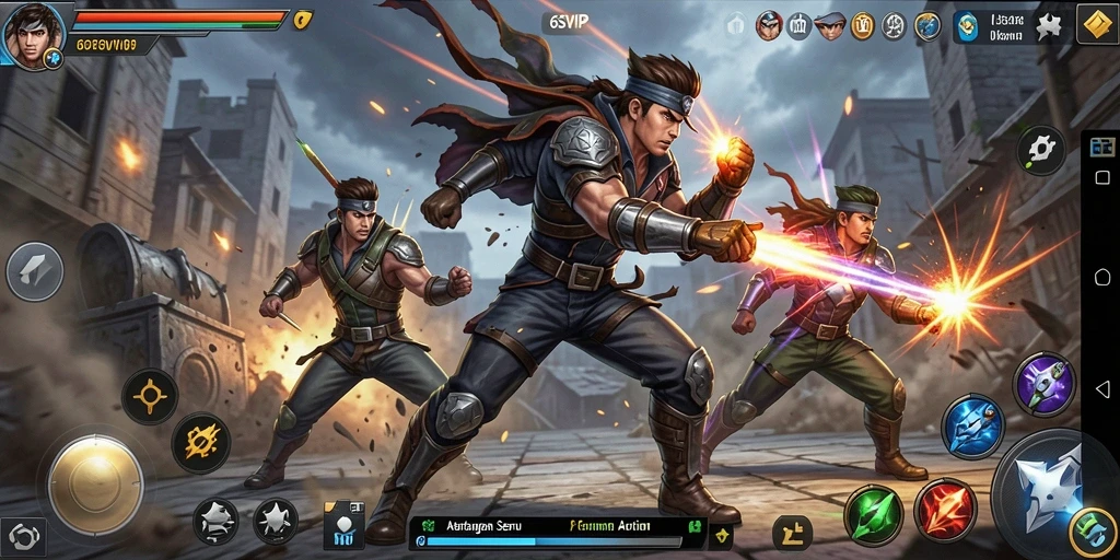 Tampilan gameplay action yang mendebarkan di 6SVIP.