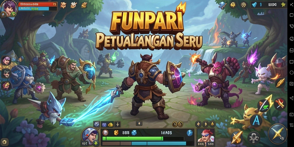 Gameplay menarik dari <strong>FUNPARI</strong> yang mengajak pemain berpetualang.