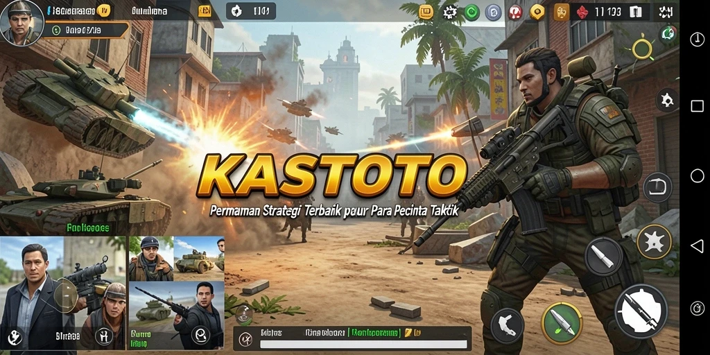 Tangkapan layar KASTOTO menunjukkan aksi strategis yang mendebarkan.