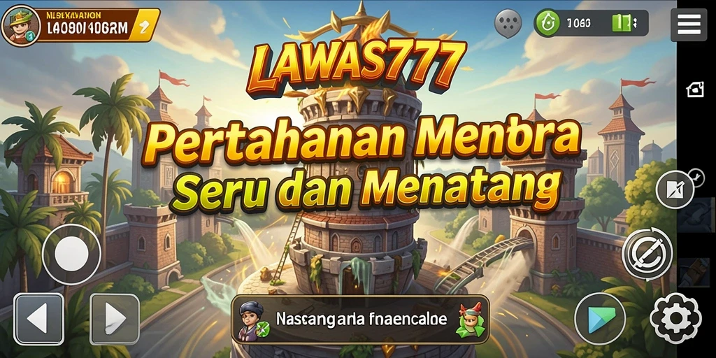 Screenshot menampilkan gameplay menara yang mendebarkan di LAWAS777.