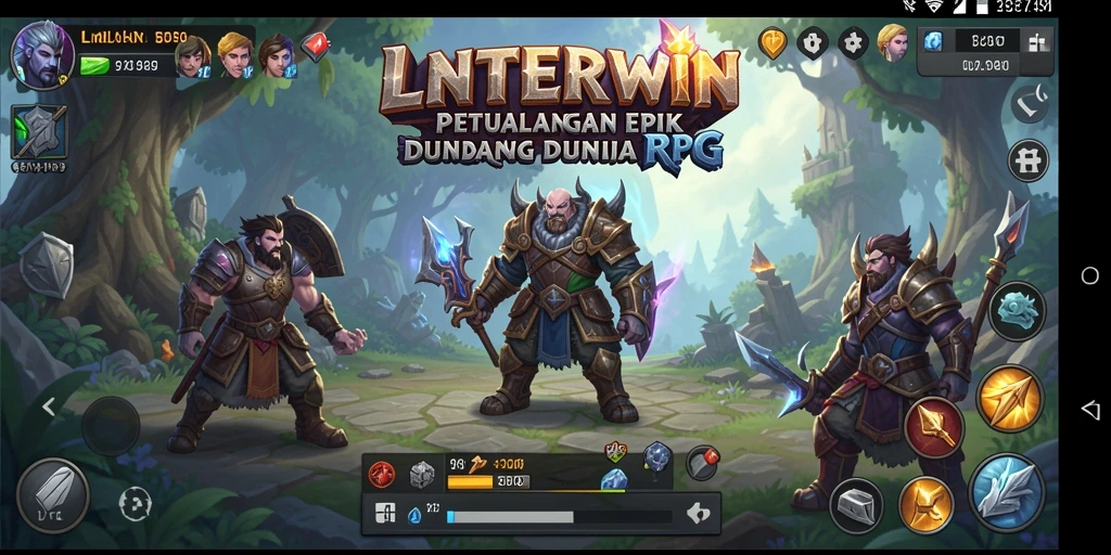 Gameplay mendebarkan LNTERWIN yang menampilkan pertarungan epik.