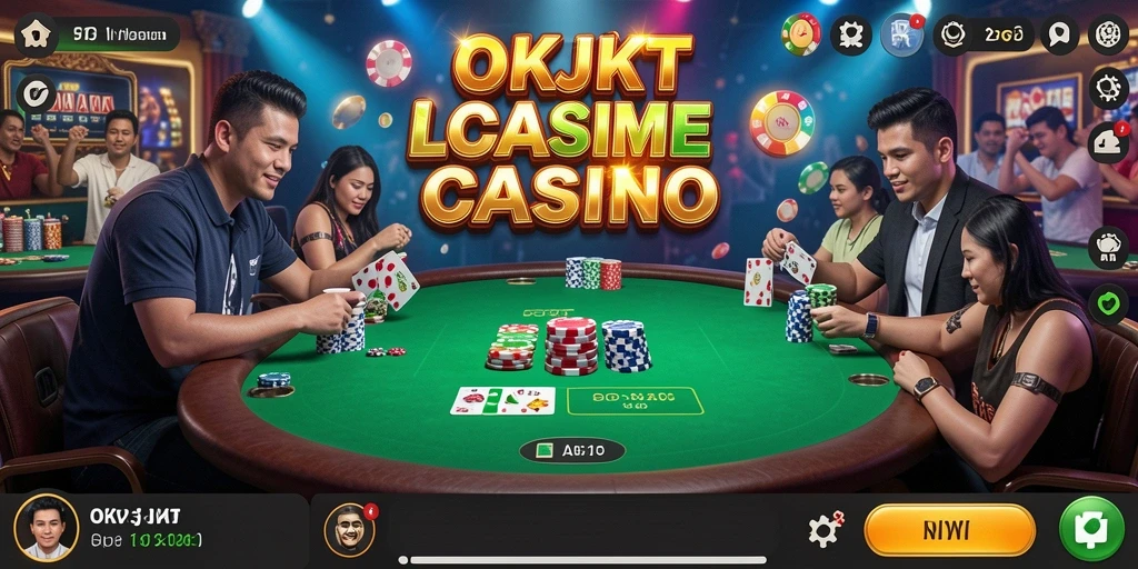 Tampilan gameplay Live Casino yang menarik di OKJKT.