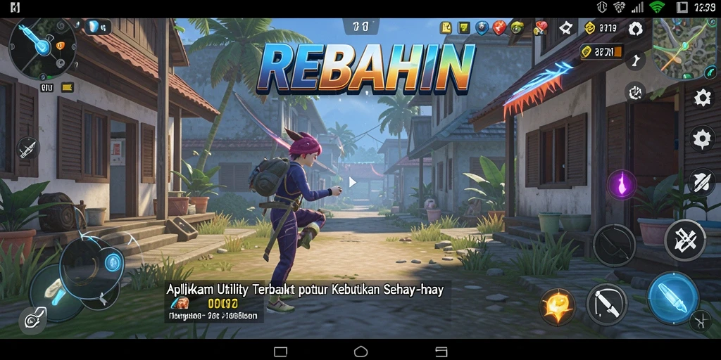 Tampilan antarmuka aplikasi REBAHIN yang intuitif dan modern.