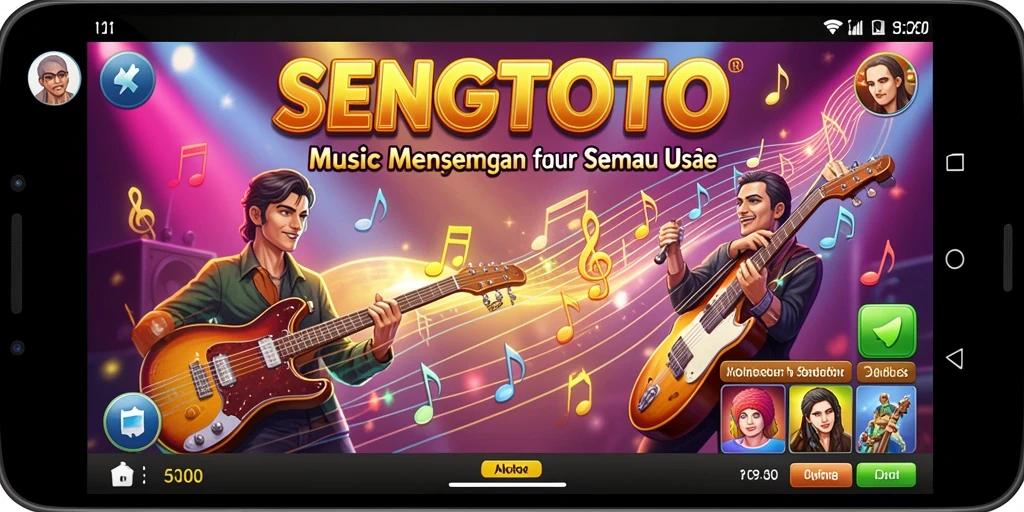 Tampilan menarik dari gameplay SENGTOTO dengan beragam musik.