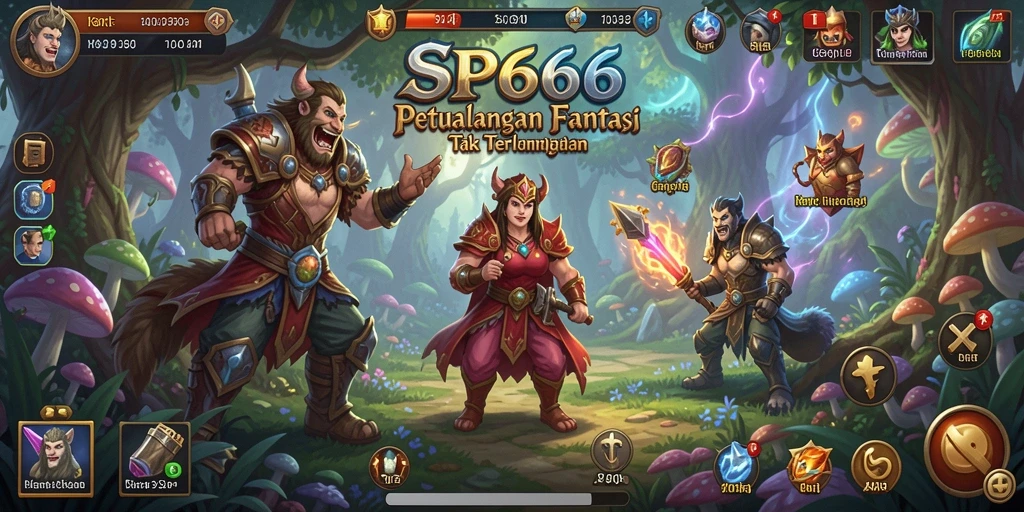Tampilan screenshot SP666 menunjukkan aksi seru dalam gameplay RPG.