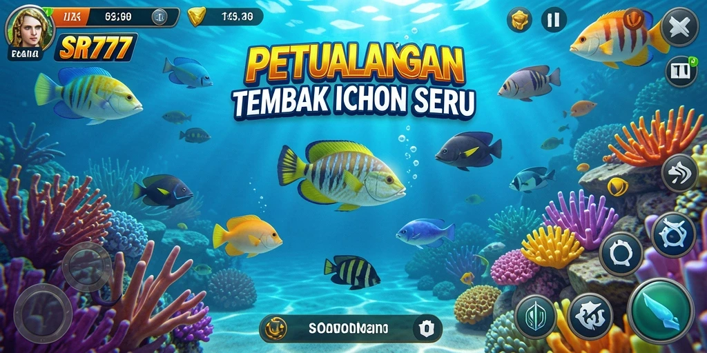 Gameplay seru menembak ikan di lautan yang luas.