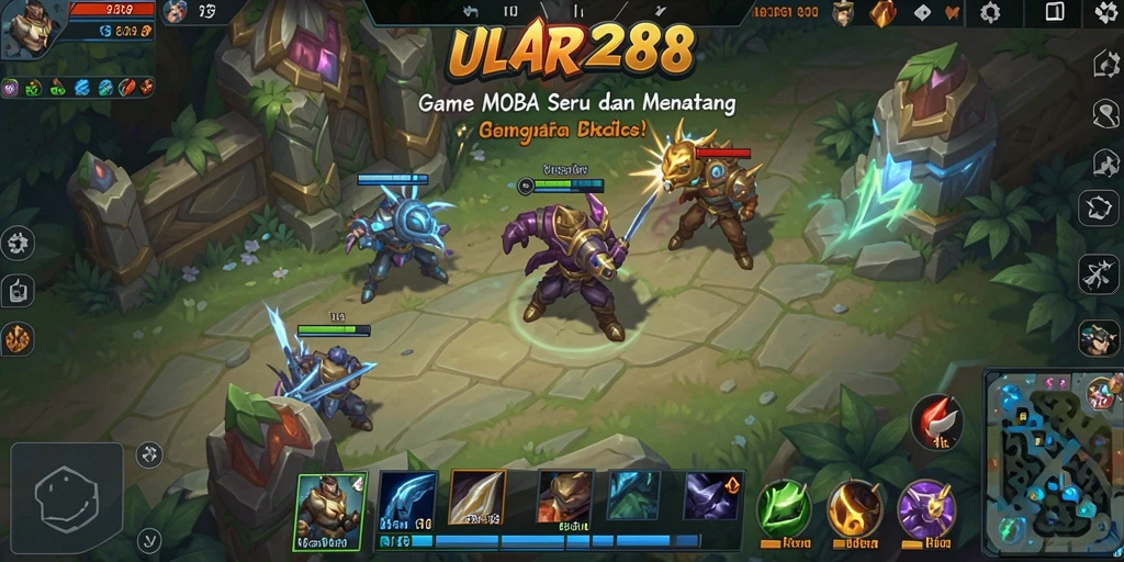 Tampilan seru dari gameplay ULAR288 yang menantang.
