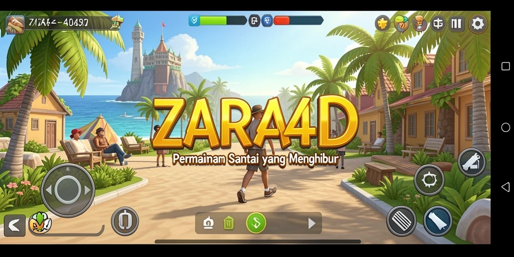 Tampilan gameplay ZARA4D yang santai dan menyenangkan.